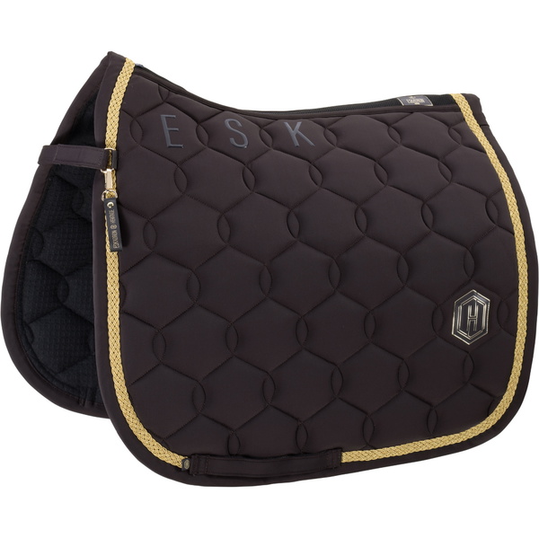 2025 Eskadron Erbe Pro Weich Emblem Sattel Tuch 215058 526 090 - Black Truffle